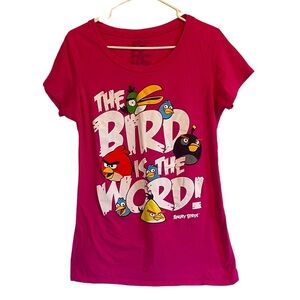 Angry Birds “The bird is the word “ graphics Tee 2XL